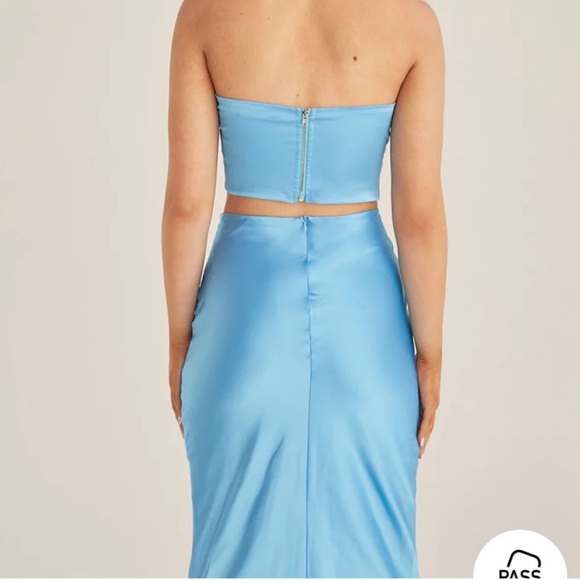 🩵 Riley Hubatka EXCLUSIVE x Peppermayo Azure Blue Mondello Maxi Skirt | 6 - Picture 7 of 15